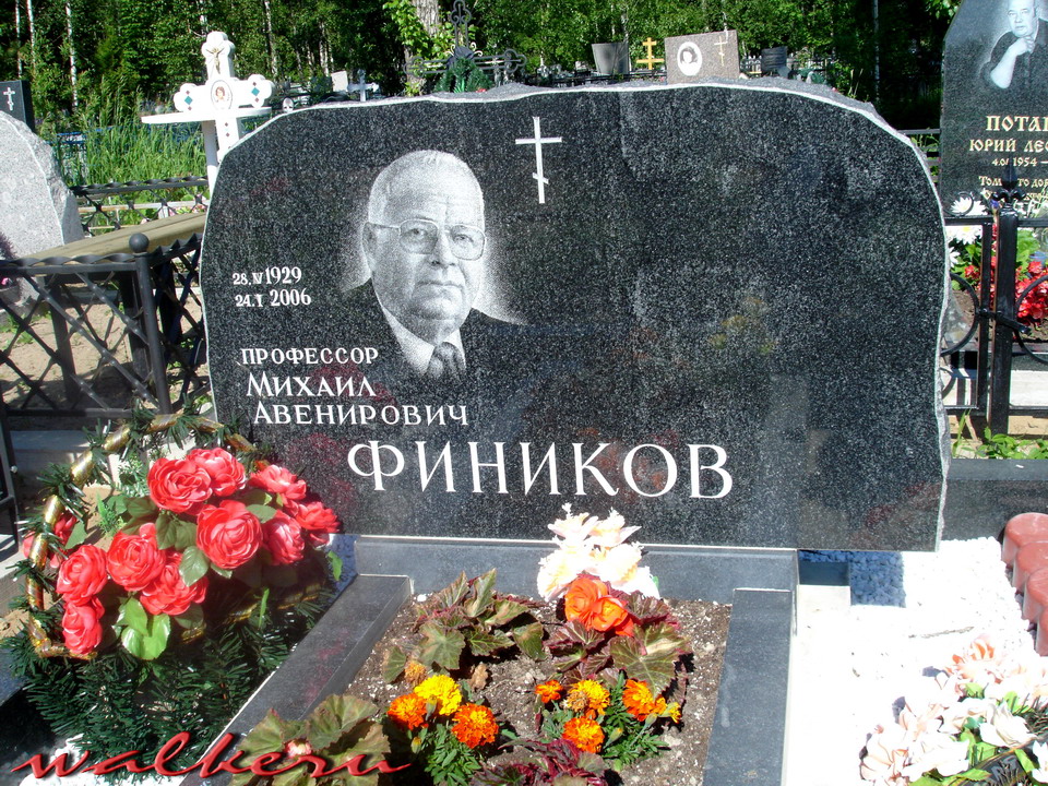 Могила Финикова М.А. на Александровском кладбище