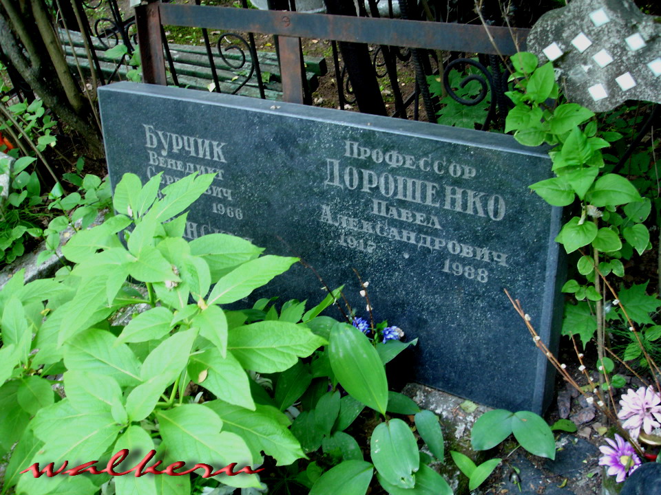 Могила Дорошенко П.А. на Богословском кладбище