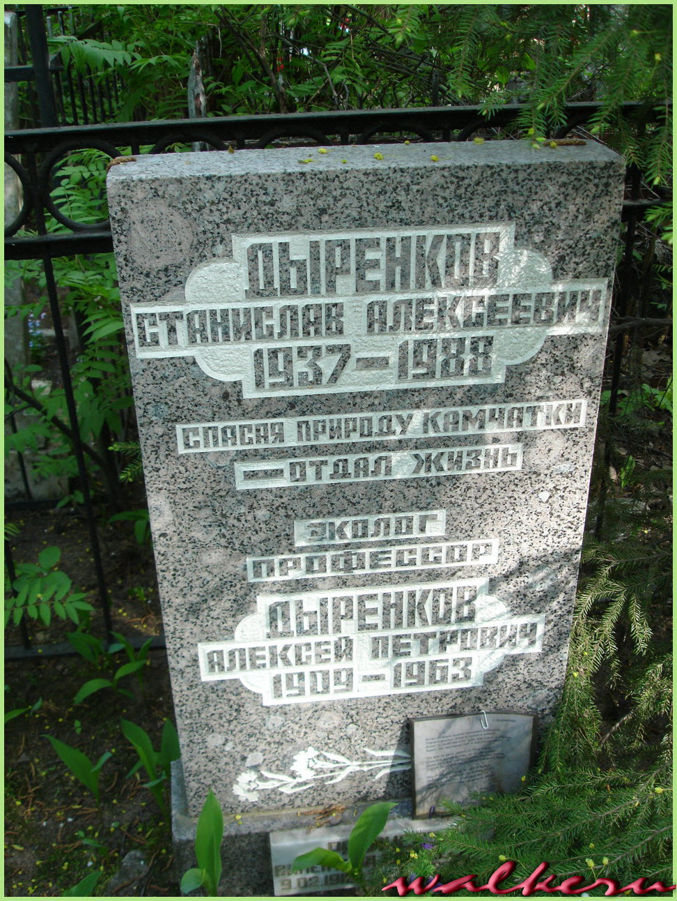 Могила Дыренковых на Богословском кладбище