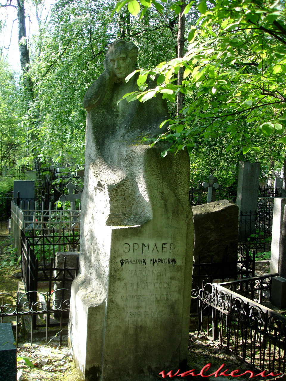 Могила Эрмлера Ф.М. на Богословском кладбище