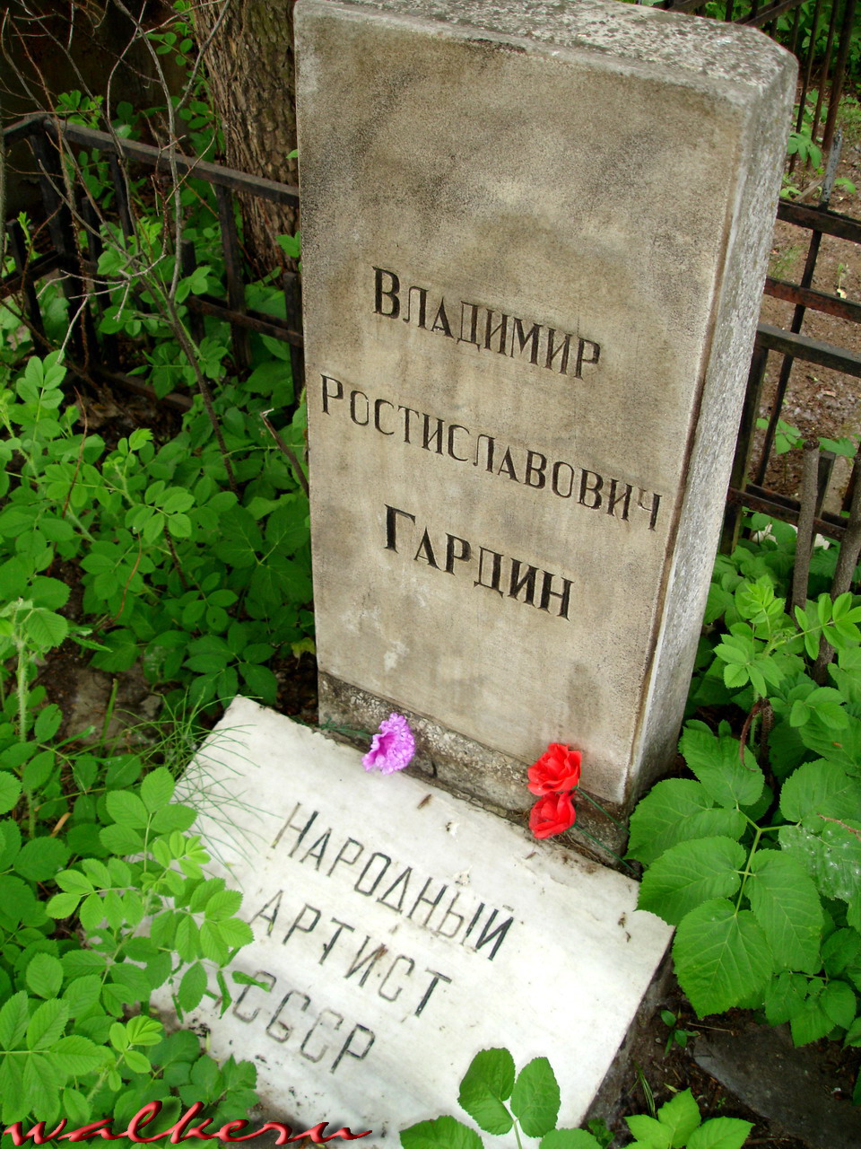 Могила Гардина В.Р. на Богословском кладбище