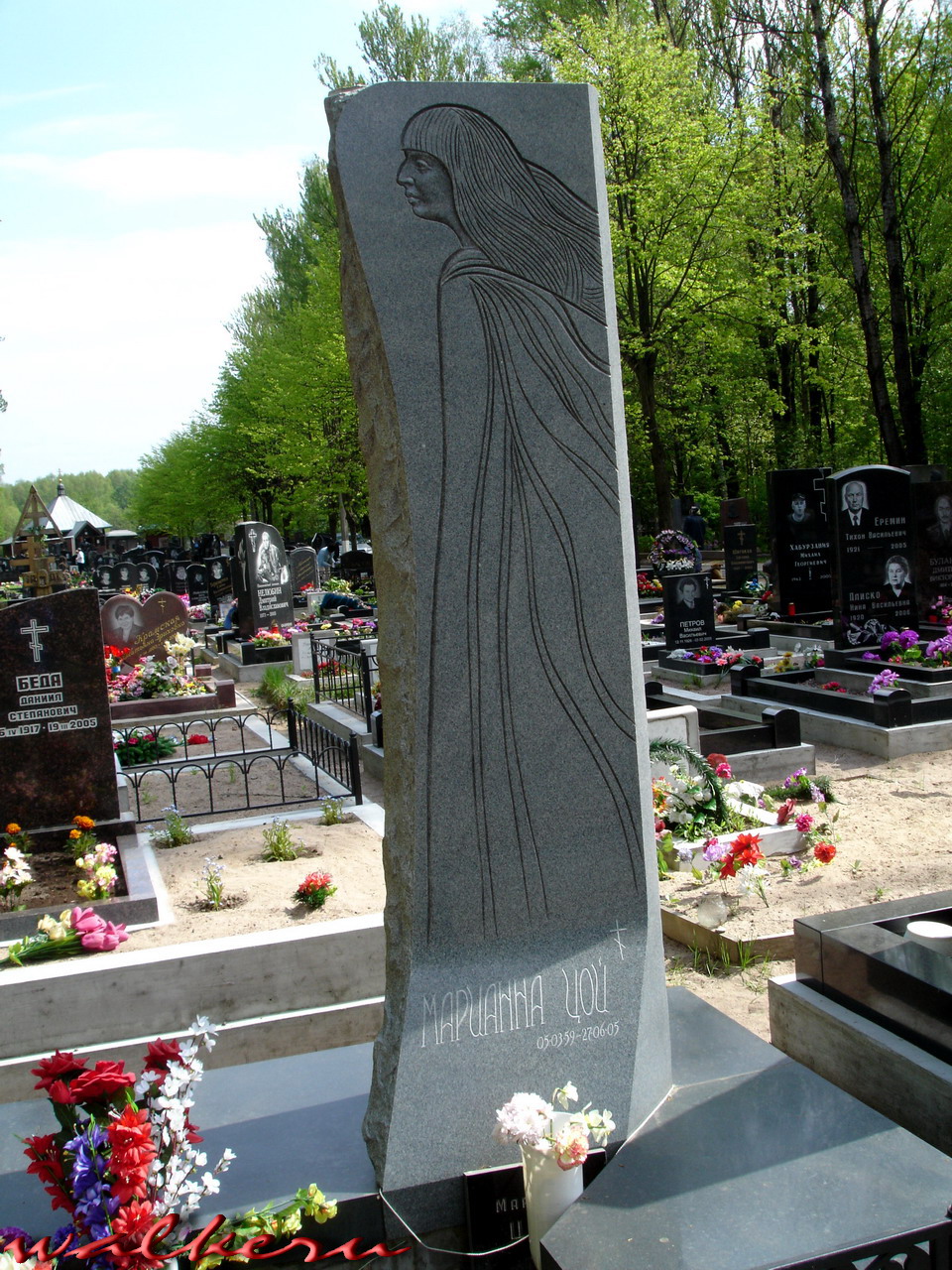 Могила Цой М.И. на Богословском кладбище