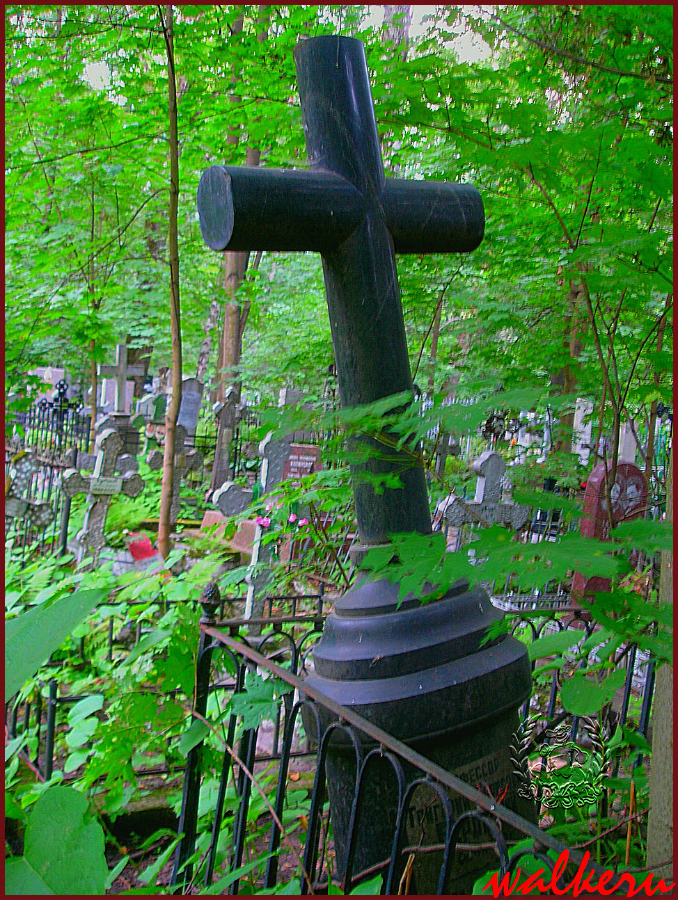 Могила Берлацкого Г.Б. на Большеохтинском кладбище
