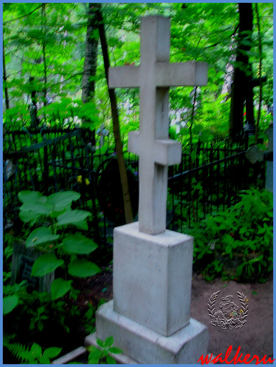 Могила Гнедича П.В. на Большеохтинском кладбище