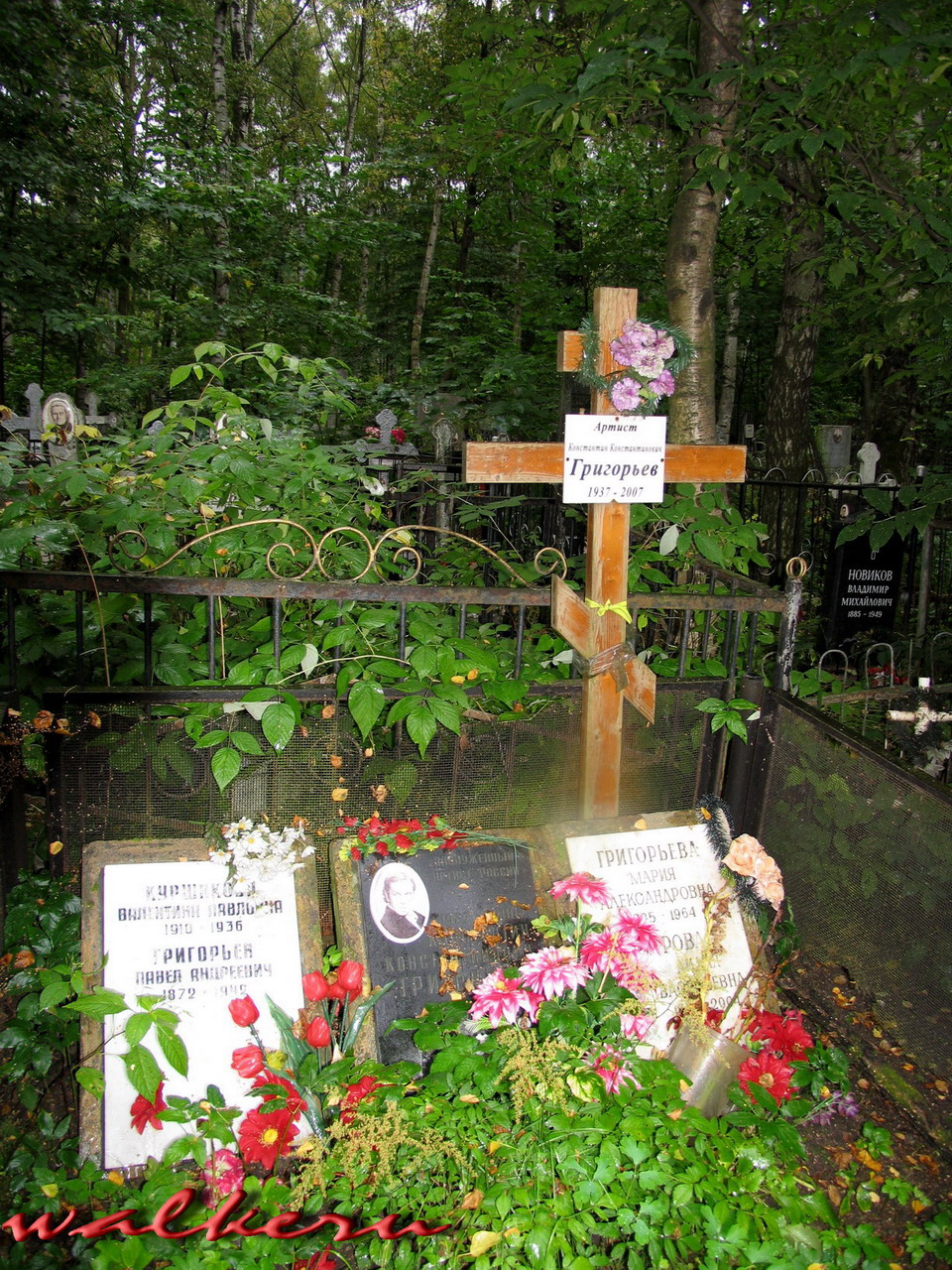 Могила Григорьева К.К. на Большеохтинском кладбище