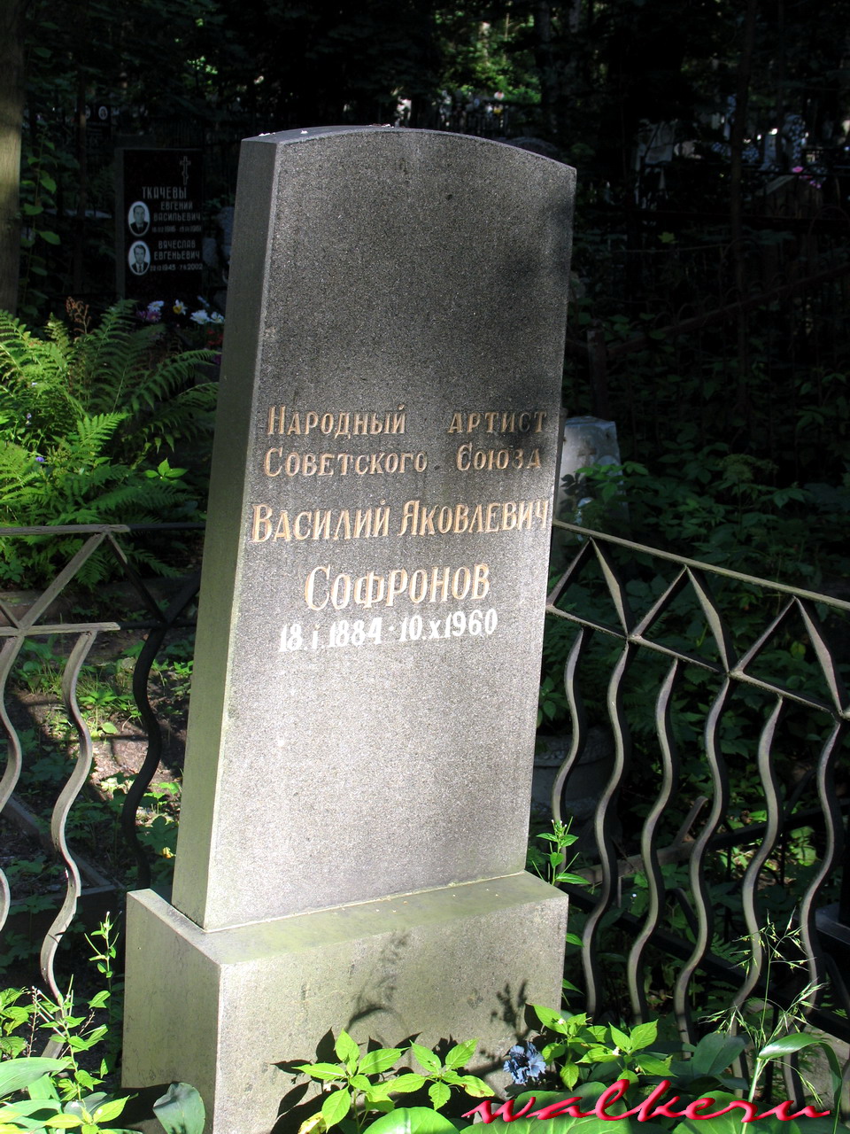 Могила Софронова В.Я. на Большеохтинском кладбище