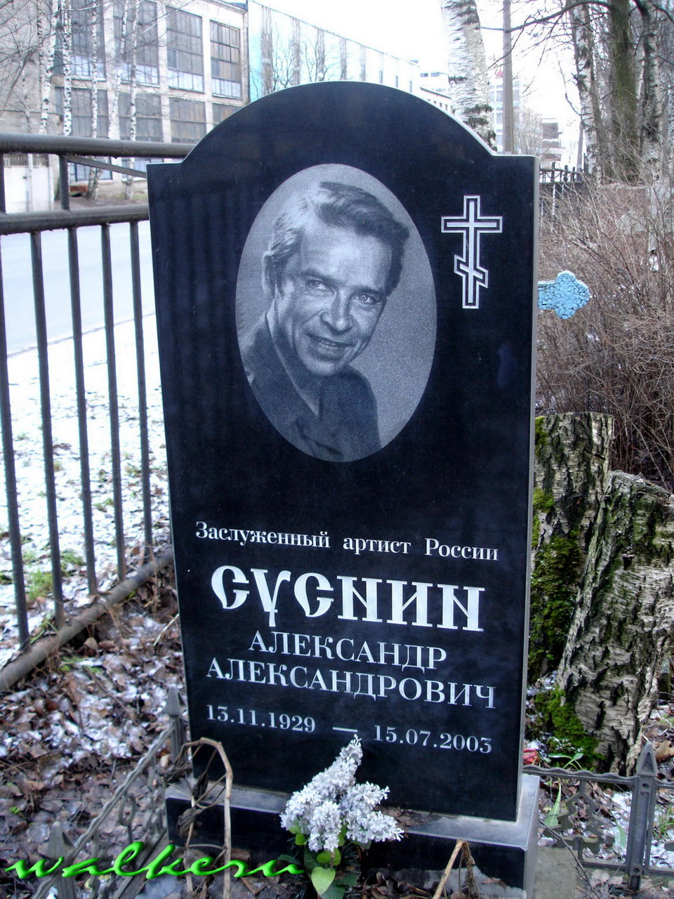 Могила СУСНИНА А.А. на Большеохтинском кладбище