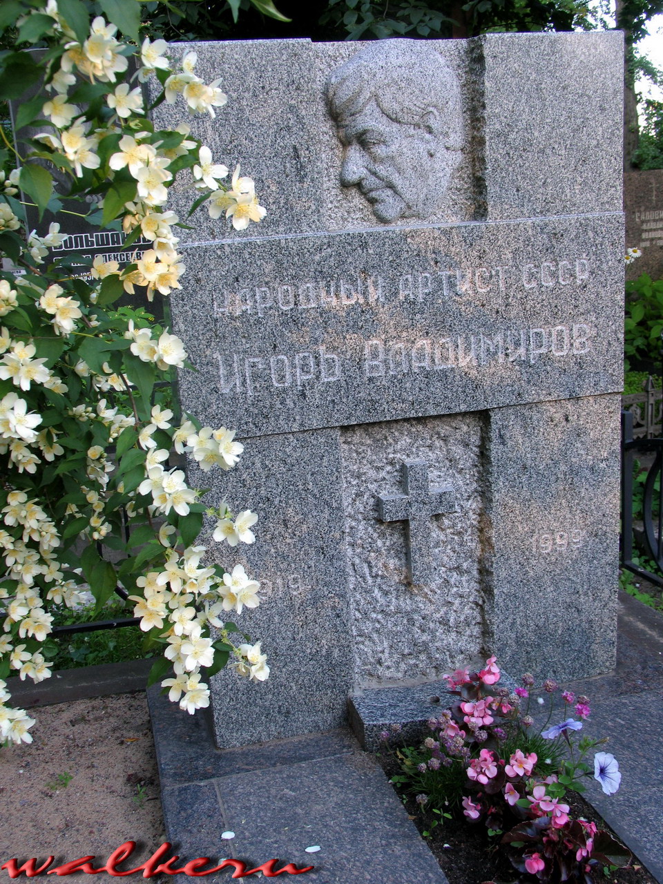 Могила Владимирова И.П. на Большеохтинском кладбище