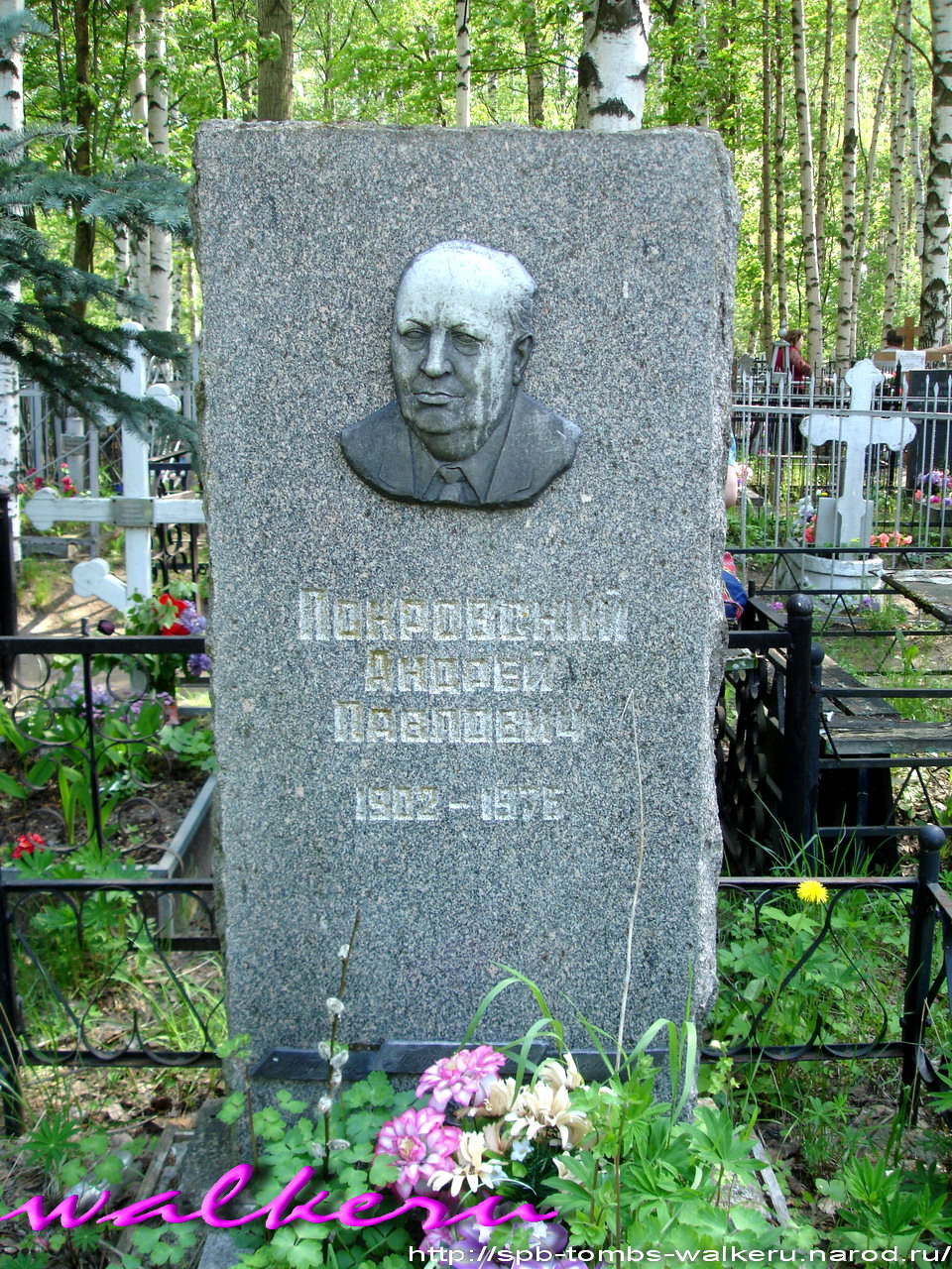 Могила Покровского Андрея Павловича на Гореловском кладбище