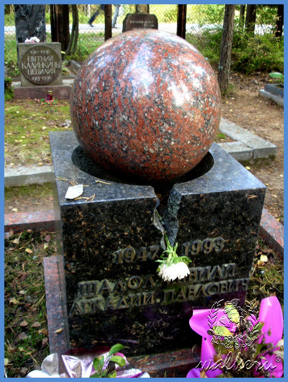 Могила Шалолашвили А.П. на Комаровском кладбище