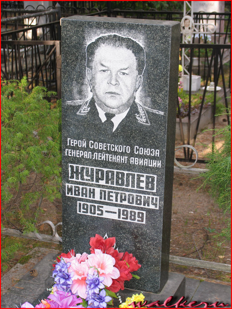 Могила Журавлёва И.П. на Репинском кладбище