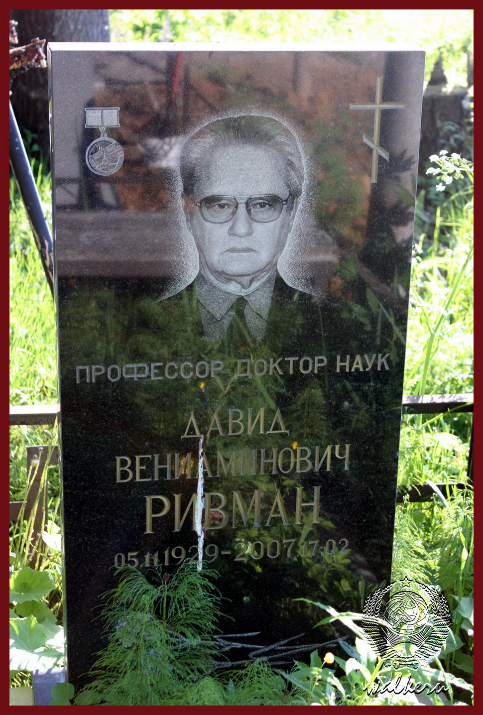 Могила Ривмана Д.В. на Иликовском кладбище
