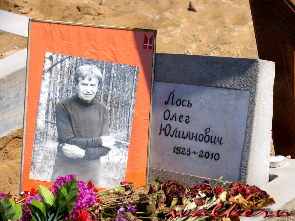 Могила Лося О.Ю.на Муринском (новом) кладбище