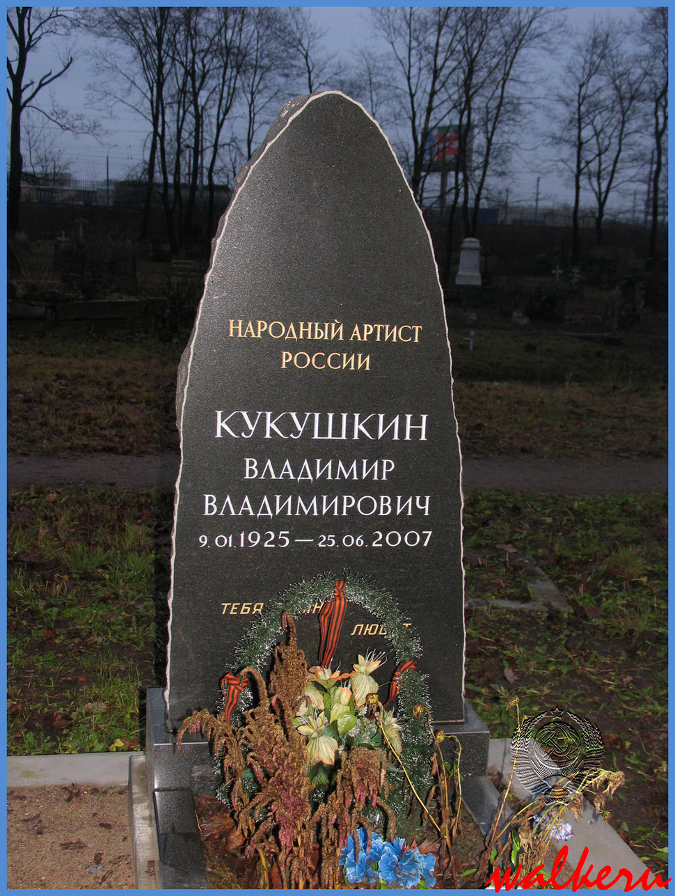 Могила Кукушкина В.В.на Никольском кладбище