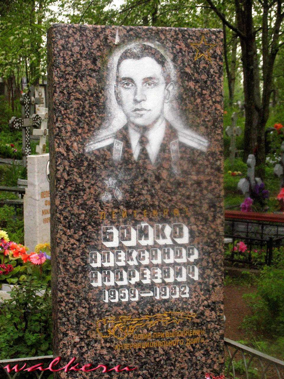 Могила Бойко А.А. на Ново-Троицком кладбище