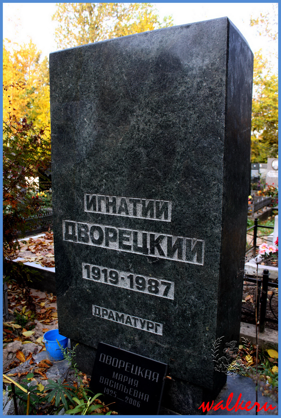 Могила Дворецкого И.М. на Ново-Волковском кладбище