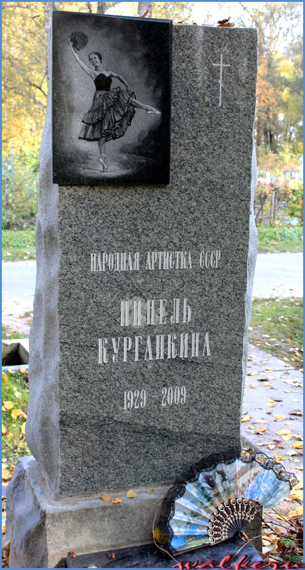 Могила Кургапкиной Н.А. на Ново-Волковском кладбище