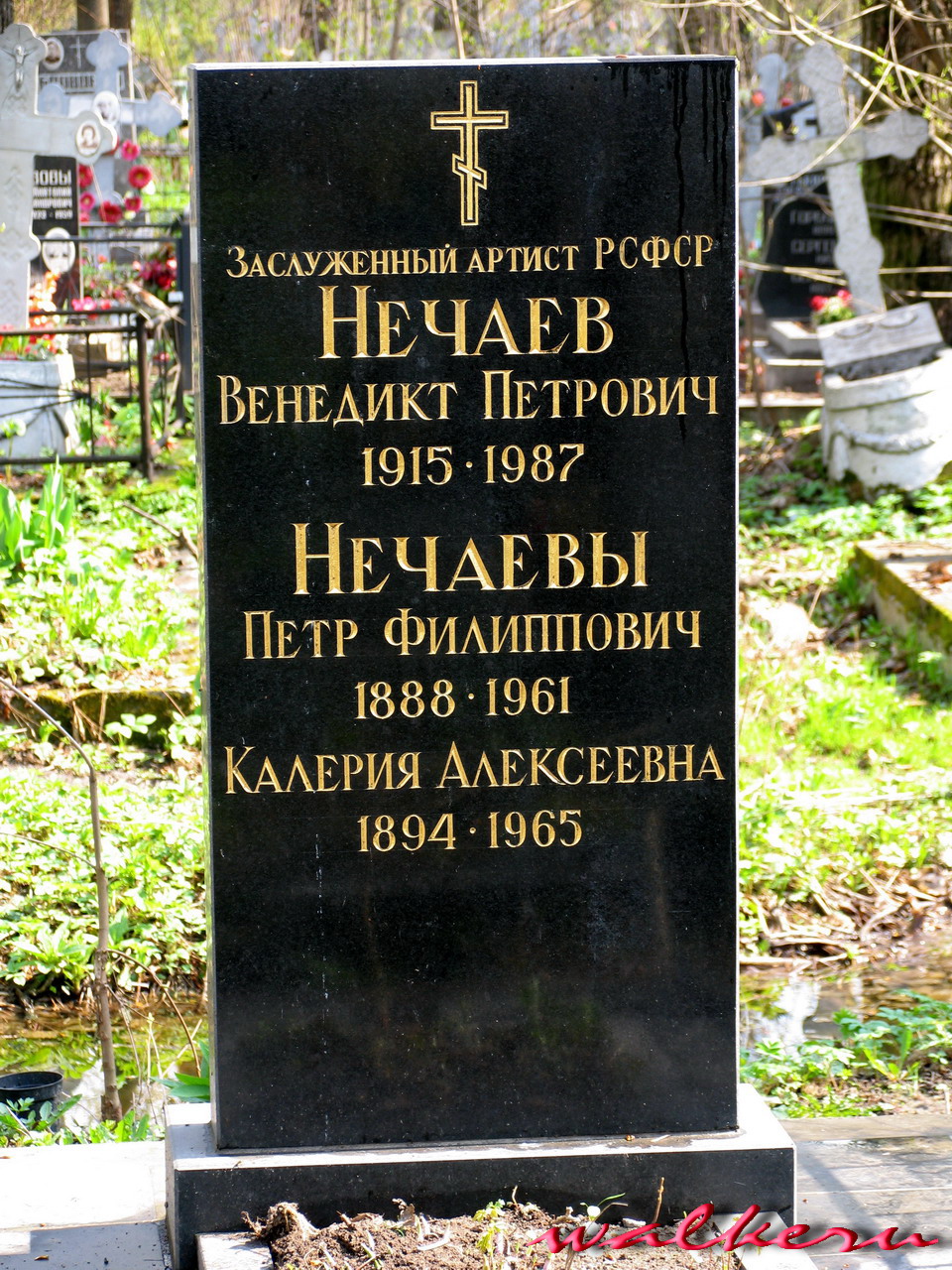 Могила НЕЧАЕВА В.П. на Ново-Волковском кладбище
