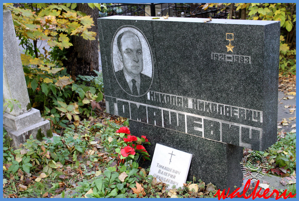 Могила Томашевича Н. Н. на Ново-Волковском кладбище