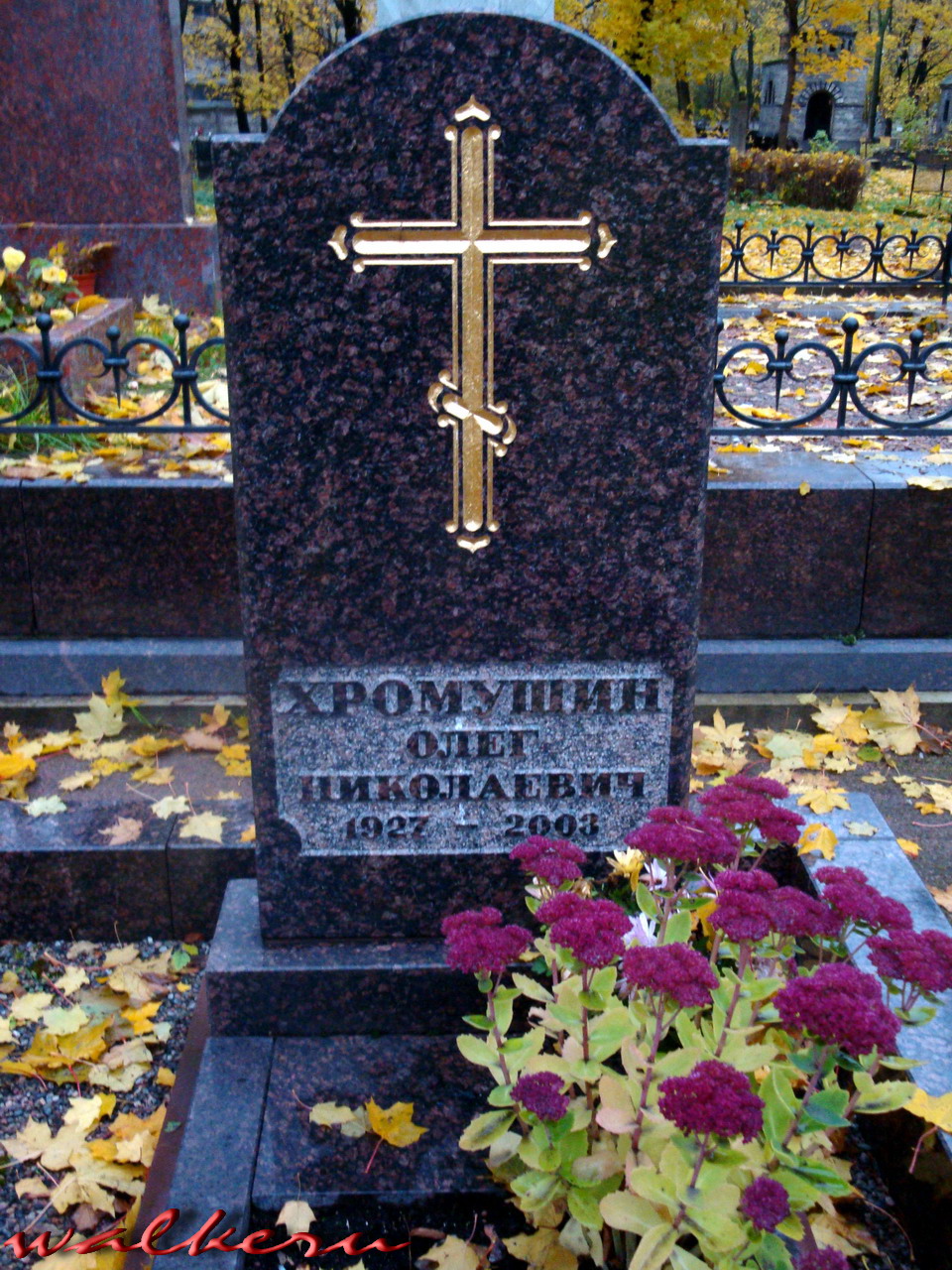Могила Хромушина О.Н. на Новодевичьем кладбище