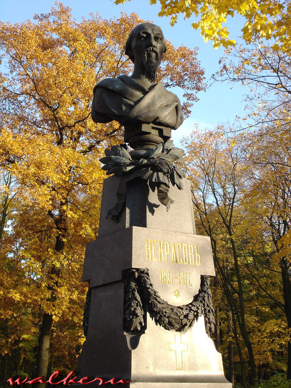 Могила  Некрасова Н.А. на Новодевичьем кладбище