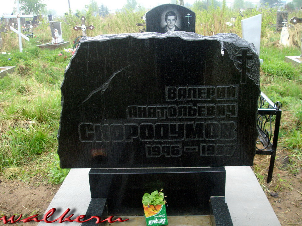 Могила Скородумова В.А. на Петергофском кладбище