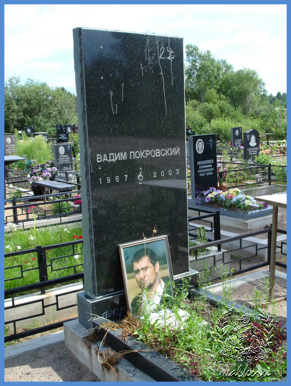 Могила Покровского В.Е. на Павловском кладбище