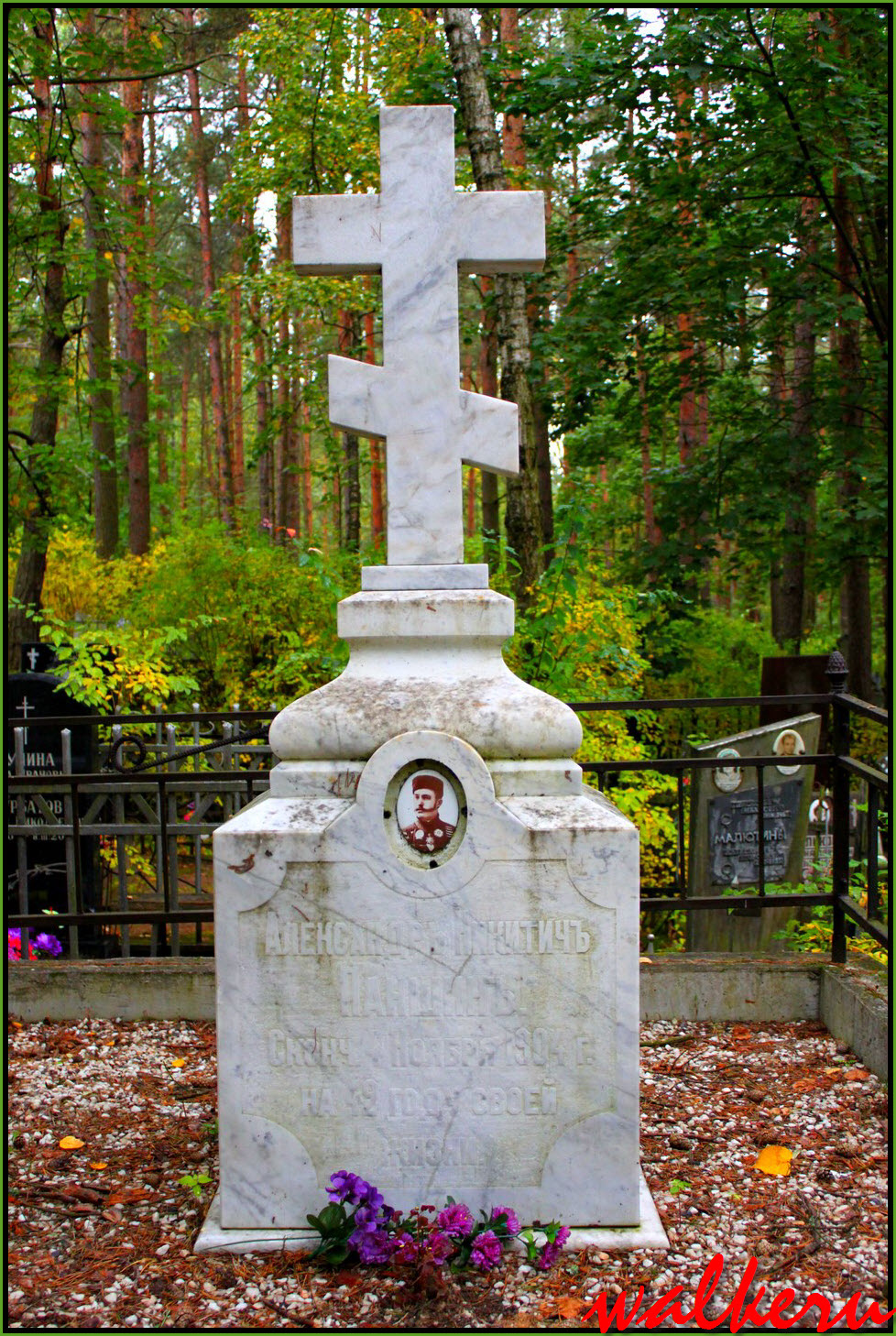 Могила Паншина А.Н. на Сестрорецком кладбище
