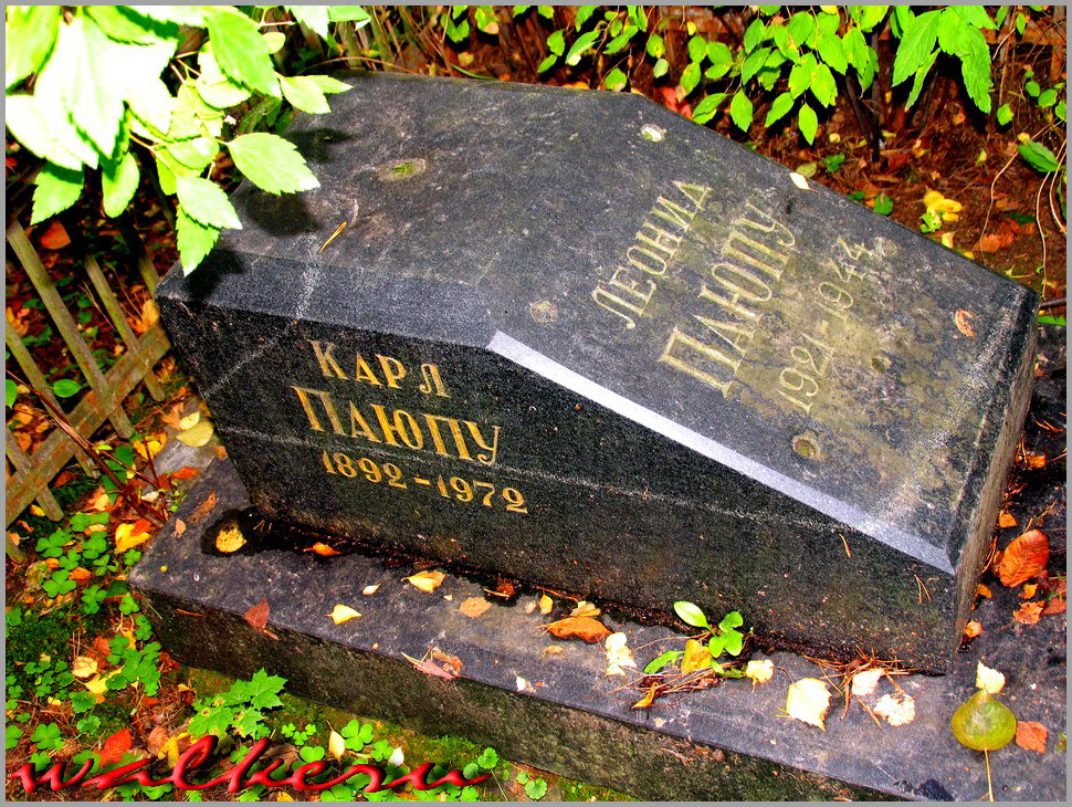 Могила Карла Паюпу на Шуваловском кладбище