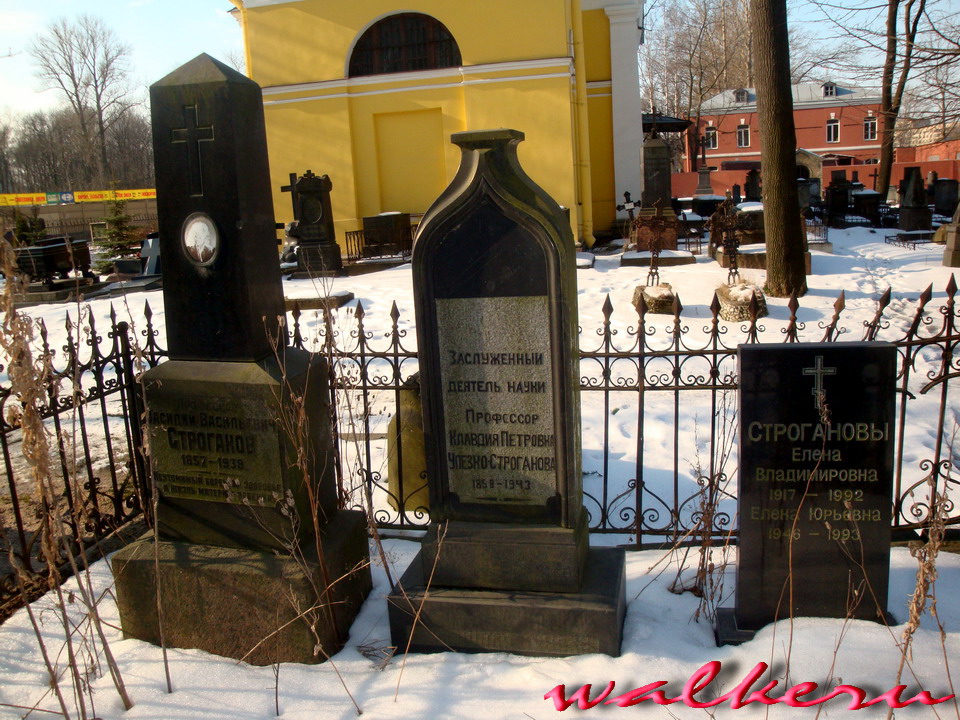 Могила Строганова В.В. на Армянском кладбище