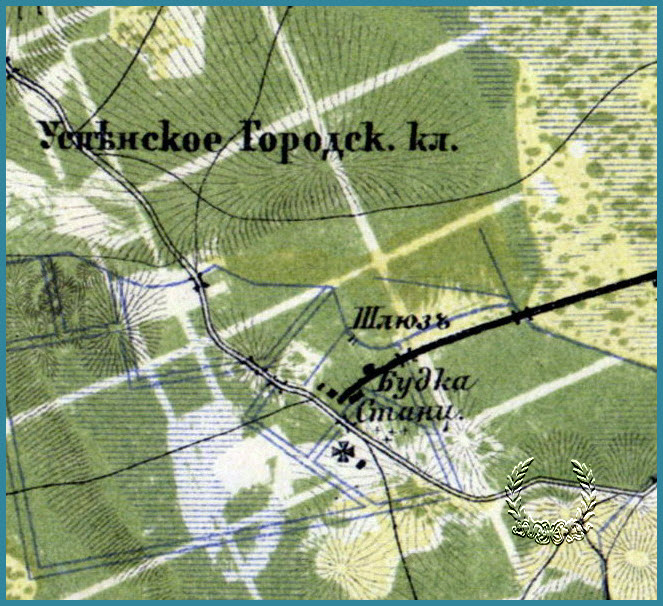 Карта окрестностей СПб 1870-е г.