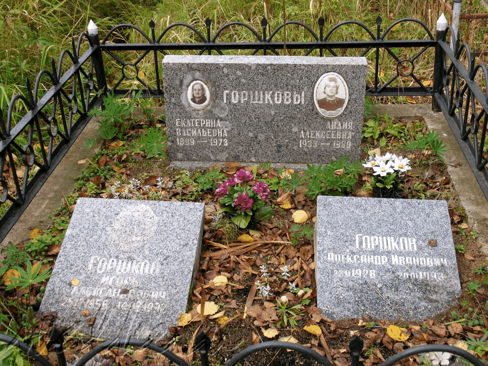 Могила ГОРШКОВА А.И. на Северном кладбище