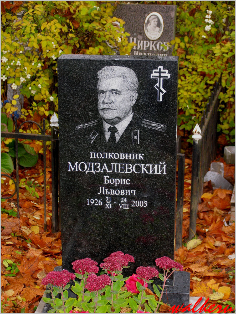 Могила Модзалевского Б.Л. на Волковском кладбище